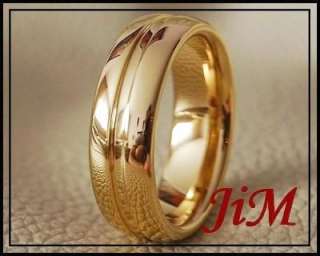 7MM TUNGSTEN MENS WEDDING BAND RINGS 14K GOLD SIZE 14.5  