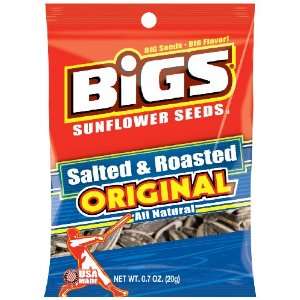 BiGS Sunflower Seeds, Salted and Roasted, 0.7 Ounce (Pack of 30)