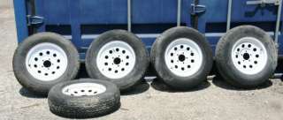 Trailer Wheels & Tires ST205/75R15 Set of Five (5)  
