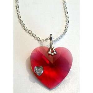  Swarovski Crystal Heart Necklace
