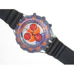  Swatch Red Harbour Aquachrono Swiss Quartz Electronics