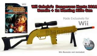 Wii Dangerous Hunts 2011 Bundle + 1x Rifle w/Scope Gun  