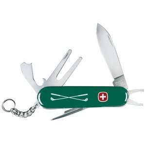   NEW+WENGER GOLF PROTM FOREST GREEN SWISS ARMY KNIFE