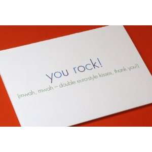  Sky of Blue Cards   You Rock Thank you Cards Health 