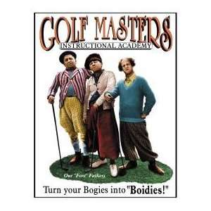 Three Stooges Tin Sign Golf #696