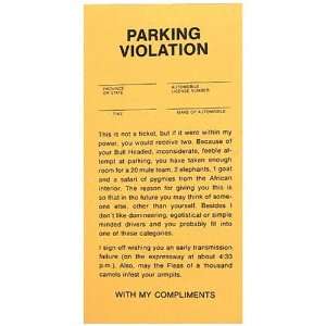  Fake Parking Tickets   Pad of 25 Toys & Games