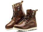   Leather Wool Boots Comfortable Warm Shoes Skateboard Sneaker ex24
