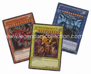 YUGIOH LEGENDARY COLLECTION BINDER with ALL 3 GOD CARDS  