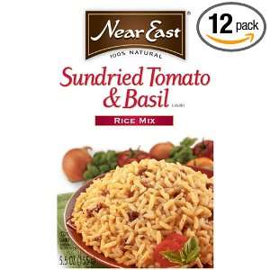 Near East Tomato Basil Rice Pilaf Mix, 5.5 Ounce Boxes (Pack of 12 
