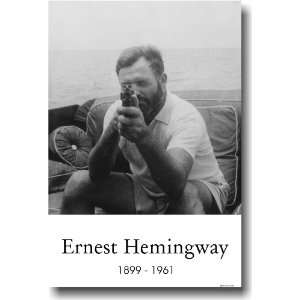  Ernest Hemingway with Tommy Gun   Famous Person Classroom 
