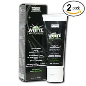  Dr. Collins All White Toothpaste, 4.2 OZ (Pack of 2 
