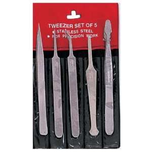  Tweezers Set, Economy 5 Piece Set