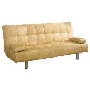  Straight Leg Futon Sofa Bed   Camel By ORE