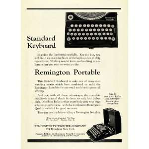 1923 Ad Remington Portable Keyboard Typewriter Broadway Typist Pricing 