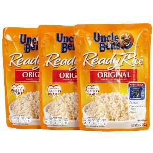 Uncle Bens Organic Long Grain Ready Rice Pouch, 8.8 oz, 3 Pack   3 pk 