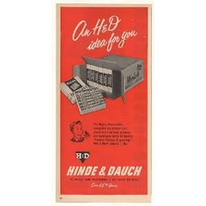 1953 Welchs Cocoanut Candy Bars Hinde & Dauch Box Print Ad  