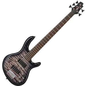   FADED GRAY BURST 5 STRING ELECTRIC BASS GUITAR Musical Instruments