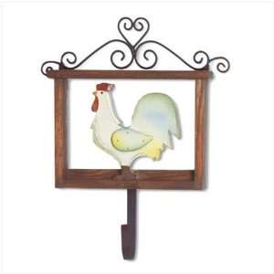  Folk Art Rooster Wall Hook 35113