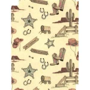    OK Corral Western Gift Wrapping Paper 26 X 6 
